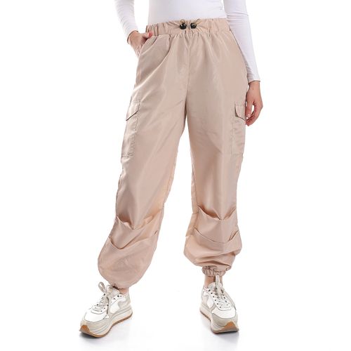 Plain  Elastic Ankles Waterproof Joggers